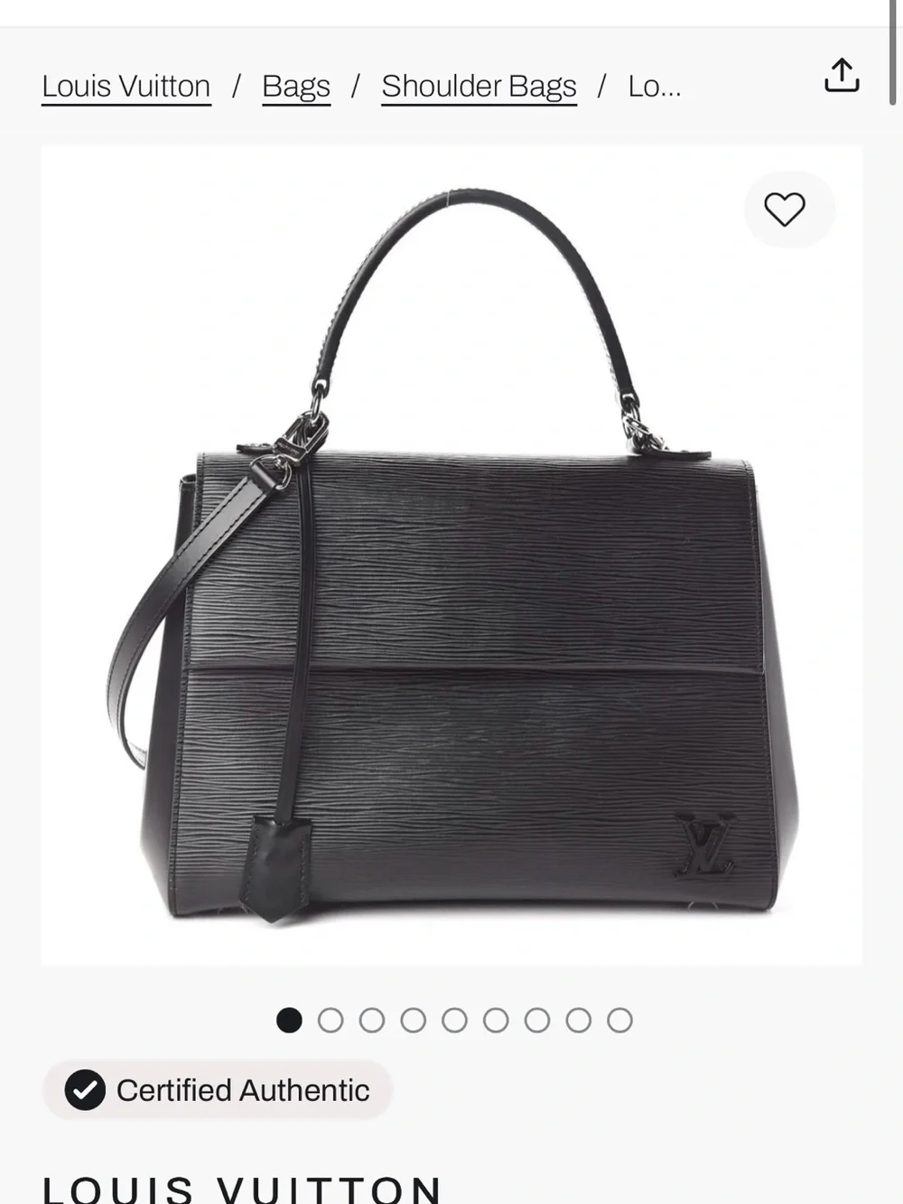 Louis Vuitton Epi Cluny MM Black